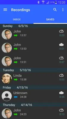 Automatic Call Recorder android App screenshot 0